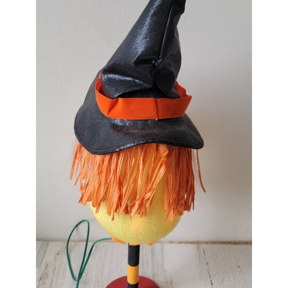 Dept 56 fiber optic Witch head 2003 Halloween home decor - Picture 9 of 11